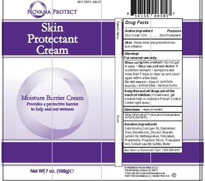 Label Of Package (Novana 7oz Barrier Cream)